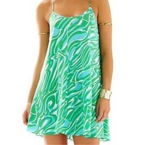 Lilly Pulitzer Finders Keepers Maisy Silk Mini Slip Swing Dress